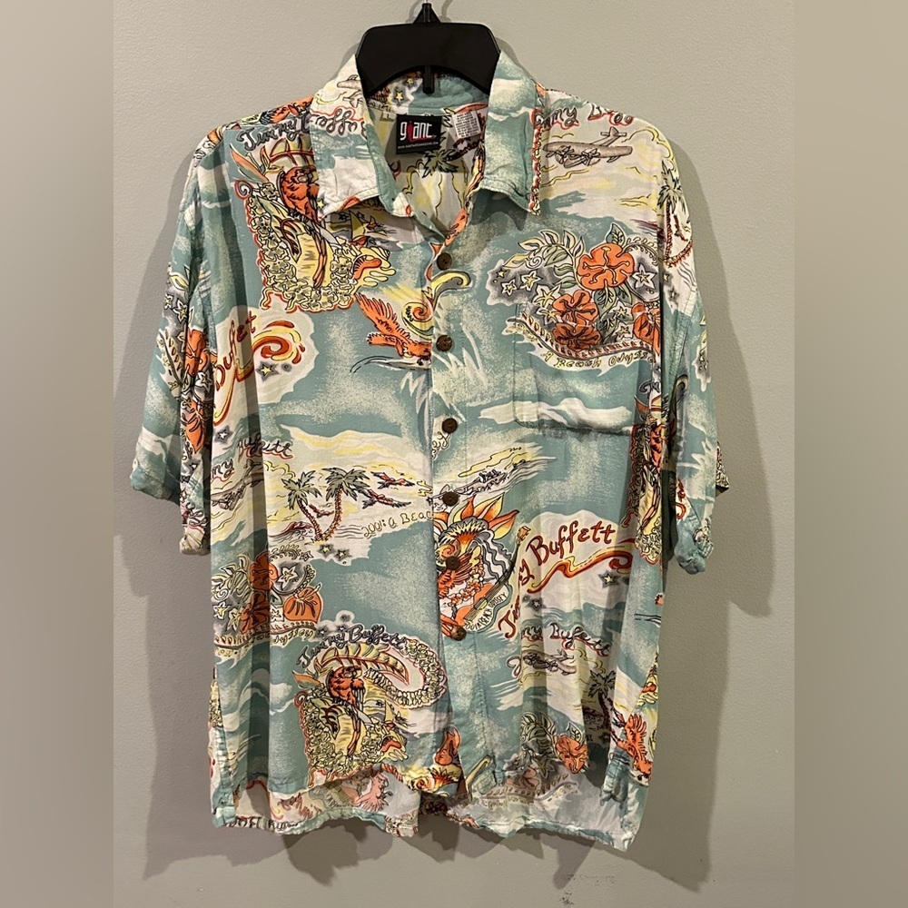 Vintage Jimmy Buffett A Beach Odyssey Tour Shirt 2001 GIANT Mens Large